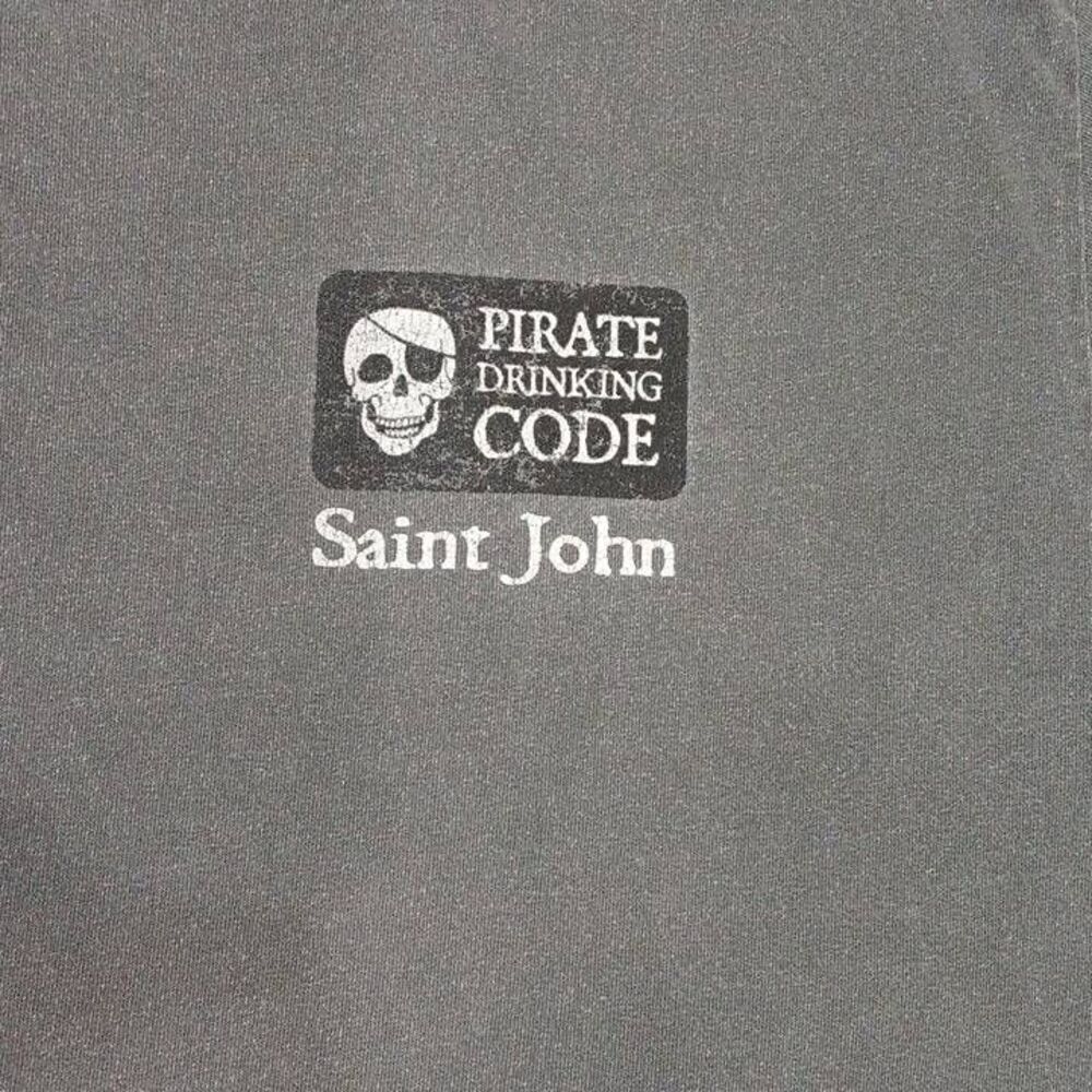 Pirate Drinking Code Saint John Tshirt  Size Large  Brand Blue 84 Unique, Pre-Lo